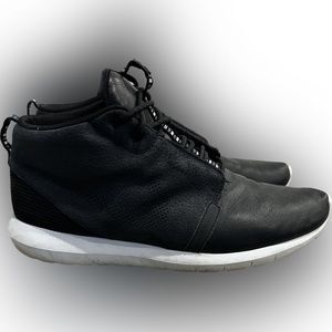 Nike Rosche Run NM Sneakerboot - size 13 - Black Leather/Suede w/ White Sole